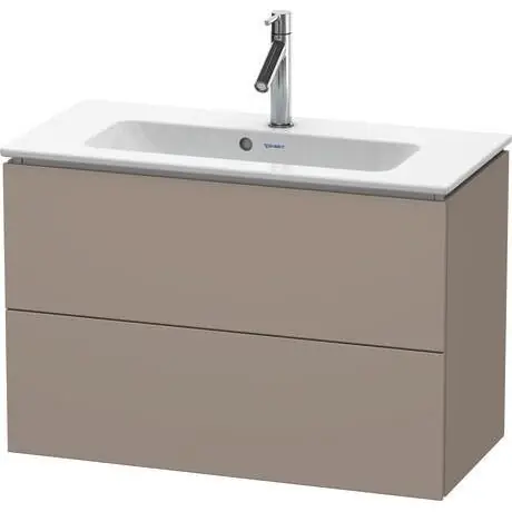 Last Chance Duravit L-Cube 32" x 22" x 15" Basalt Two Drawer Wall-Mount Vanity Unit (LC625704343)