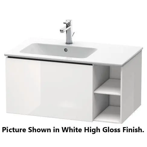 Direct From Factory Duravit L-Cube 32" x 16" x 19" Oak Terra One Drawer Wall-Mount Vanity Unit (LC619103535)