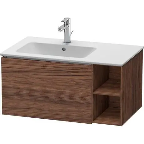 Duravit L-Cube 32" x 16" x 19" Walnut Dark One Drawer Wall-Mount Vanity Unit (LC619102121) Hot Deal