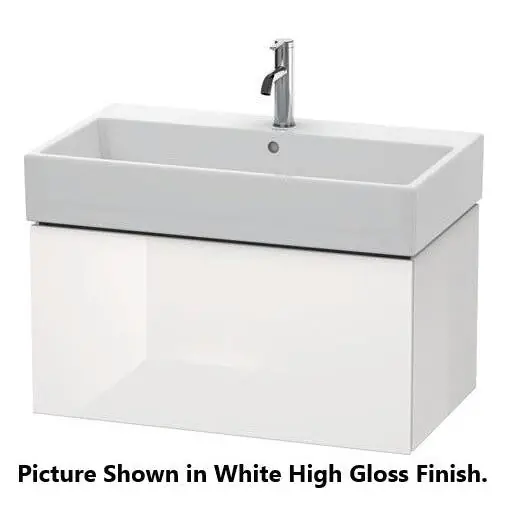 Duravit L-Cube 31" x 16" x 18" Cappuccino One Drawer Wall-Mount Vanity Unit (LC617708686) Luxury