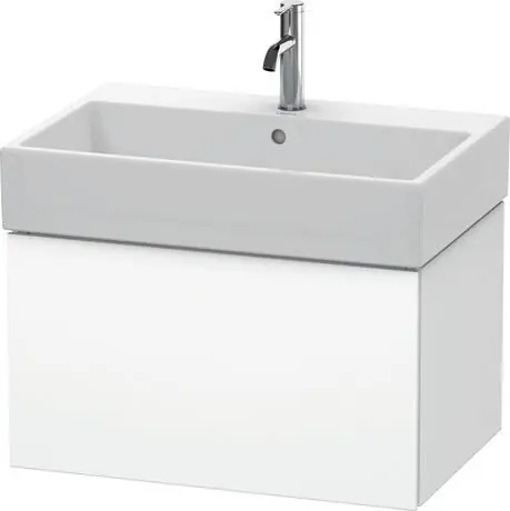 Discount Duravit L-Cube 27" x 16" x 18" White One Drawer Wall-Mount Vanity Unit (LC617601818)