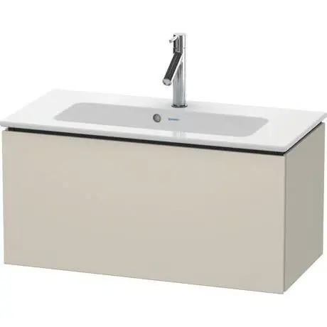 Brand New Duravit L-Cube 32" x 16" x 15" Taupe One Drawer Wall-Mount Vanity Unit (LC615709191)
