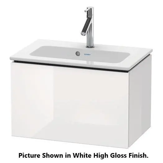 Seasonal Sale Duravit L-Cube 24" x 16" x 15" Stone Blue One Drawer Wall-Mount Vanity Unit (LC615604747)