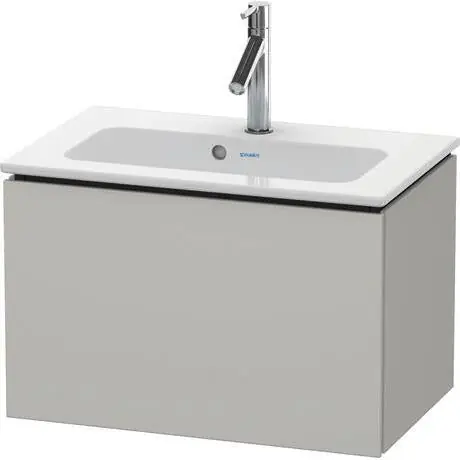 Duravit L-Cube 24" x 16" x 15" Concrete Gray One Drawer Wall-Mount Vanity Unit (LC615600707) Limited Time