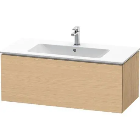 Duravit L-Cube 40" x 16" x 19" Natural Oak One Drawer Wall-Mount Vanity Unit (LC614203030) Worldwide Shipping