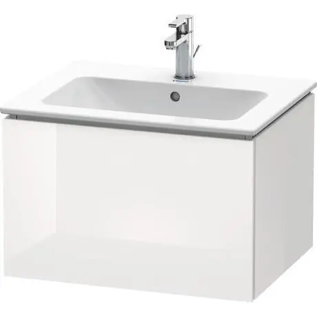 Best Seller Duravit L-Cube 24" x 16" x 19" White One Drawer Wall-Mount Vanity Unit (LC614002222)