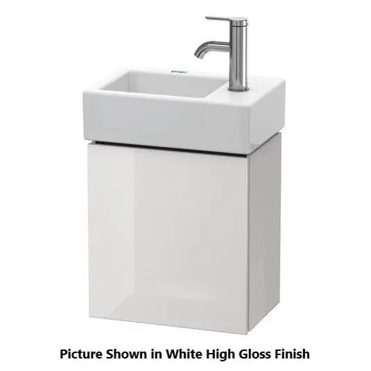 Duravit L-Cube 14" x 16" x 9" Cashmere Oak One Door Wall-Mount Vanity Unit (LC6293L1111) Certified