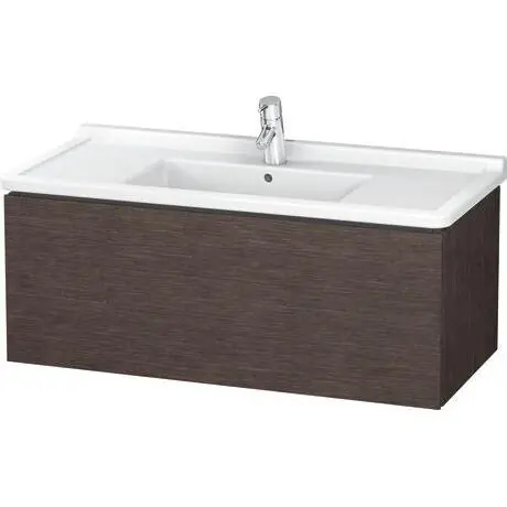 Duravit L-Cube 40" x 16" x 18" Dark Brushed Oak Wall-Mount Vanity Unit (LC616607272) Worldwide Shipping