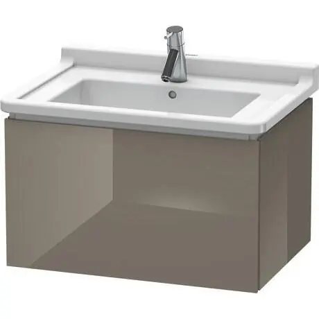 Clearance Duravit L-Cube 26" x 16" x 18" Flannel Gray Wall-Mount Vanity Unit (LC616408989)