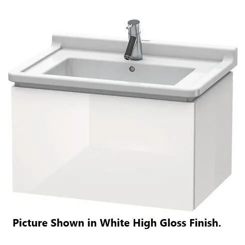 Top Rated Duravit L-Cube 26" x 16" x 18" Chestnut Dark Wall-Mount Vanity Unit (LC616405353)