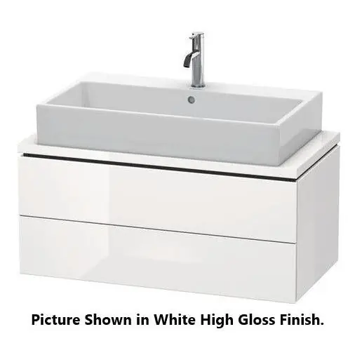 Duravit L-Cube 36" x 16" x 19" Graphite Two Drawer Vanity Unit for Console (LC580804949) New Arrival