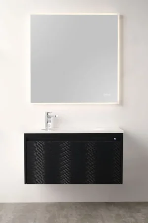 New Release Blossom Voyage 36" Charcoal Vanity With Droplet-Shaped Basin and LED Light