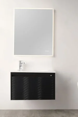 Blossom Voyage 30" Charcoal Vanity With Droplet-Shaped Basin and LED Light Brand New