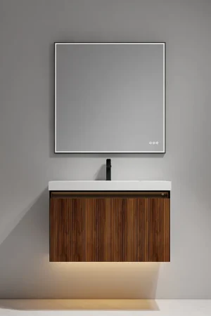 Popular Blossom Lille 36" Brown Walnut Strip Single Vanity
