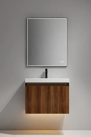 Blossom Lille 30" Brown Walnut Strip Single Vanity Budget