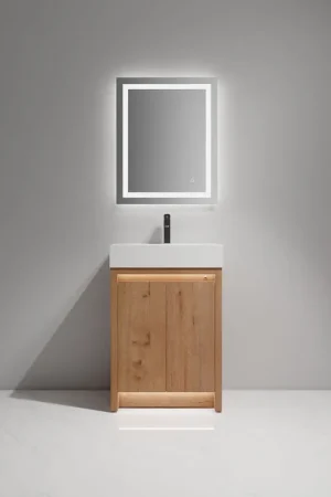 Buy Direct Blossom Capri 24" Classic Oak Vanity With Dual LED Lights