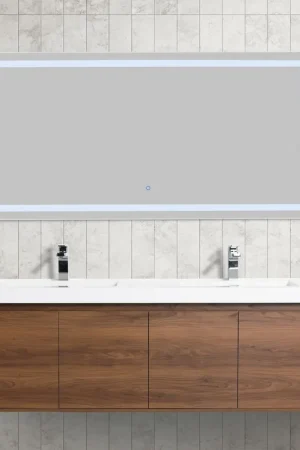 Exclusive Blossom Bern 60" Brown Walnut Double Vanity