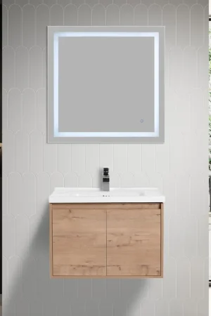 Crafted Blossom Bern 28" Classic Oak Vanity With Ceramic Basin