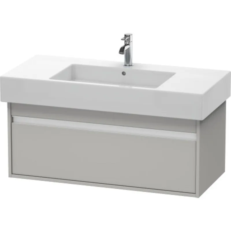 Duravit Ketho 39" x 16" x 18" Wall-Mount Vanity Unit in Concrete Grey Matt (KT66910) Low Price