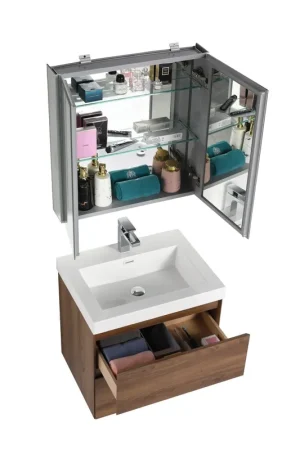 Blossom Assisi 24" Brown Walnut Single Sink Vanity Base Buy Today