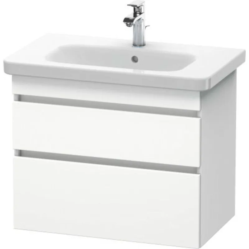 Crafted Duravit DuraStyle 29" x 24" x 18" Two Drawer Wall-Mount Vanity Unit in White Matt (DS648101818)