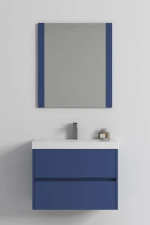 Limited Offer Blossom Valencia 30" Navy Blue Wall-Mounted Vanity Base Only