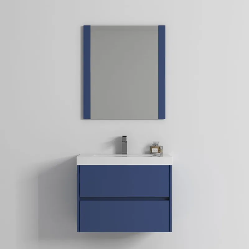 Limited Offer Blossom Valencia 30" Navy Blue Wall-Mounted Vanity Base Only