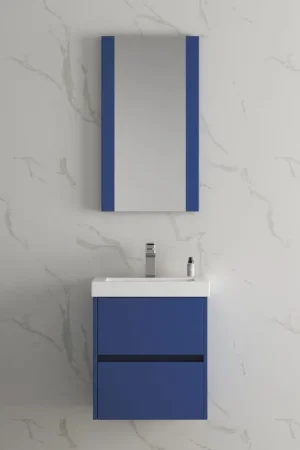 Blossom Valencia 20" Navy Blue Wall-Mounted Vanity Base Only Handmade