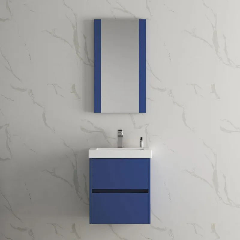 Blossom Valencia 20" Navy Blue Wall-Mounted Vanity Base Only Handmade