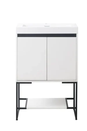 Buy Online Blossom Porto 24" Matte White Freestanding Vanity With Acrylic Sink