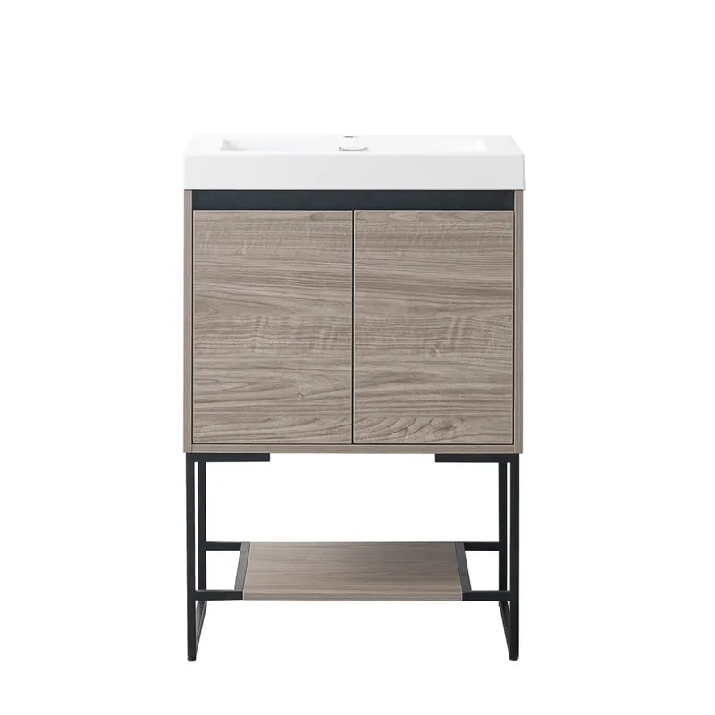 Blossom Porto 24" Teak Freestanding Vanity With Acrylic Sink Reduced Price