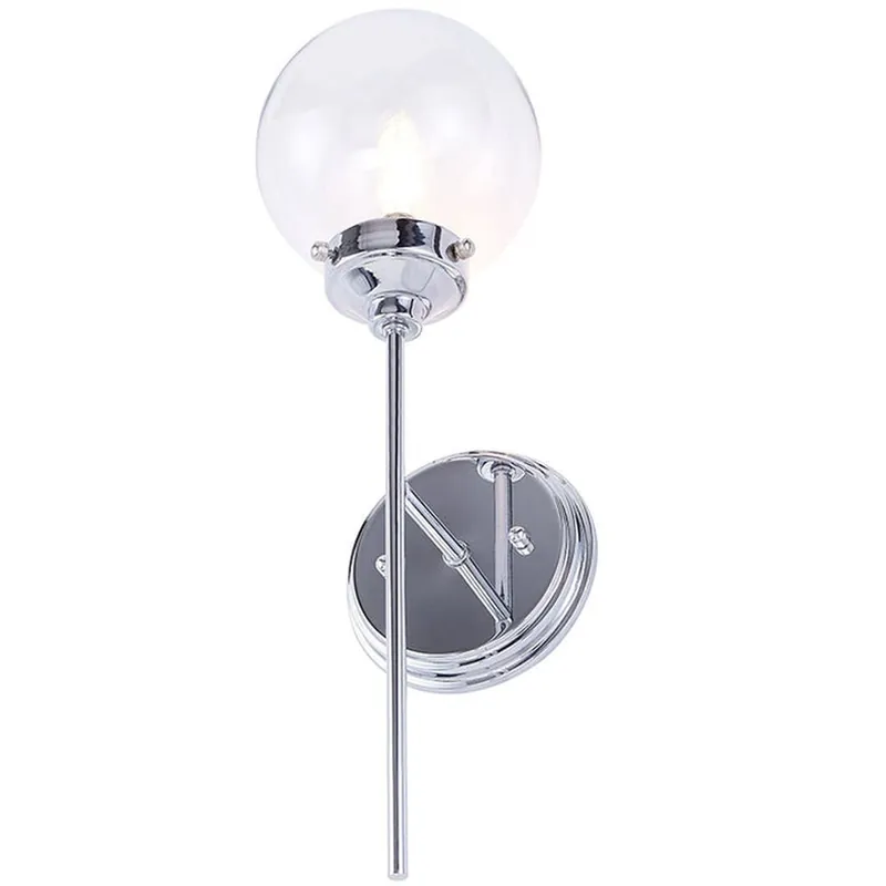 Vanity Art 6" Chrome 1-Light LED Wall Sconce With Clear Glass Shade One Day Deal