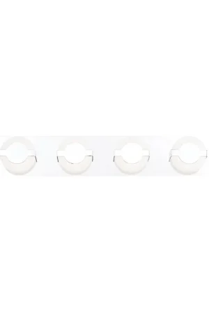 Buy Today Eurofase Lighting Balewood 29" 4-Light Dimmable Chrome Integrated LED Bath Bar With Circular Frosted Acrylic Shades