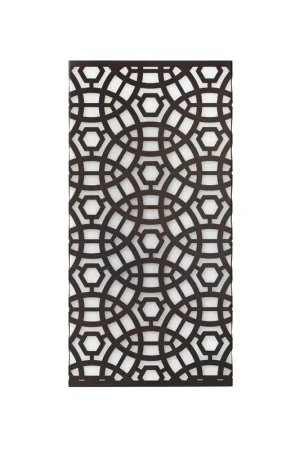 Jamie Young Geo 8" X 16" 2-Light Oil Rubbed Bronze Laser-Cut Lattice Metal Wall Sconce With Milk Glass Diffuser Bulk Order