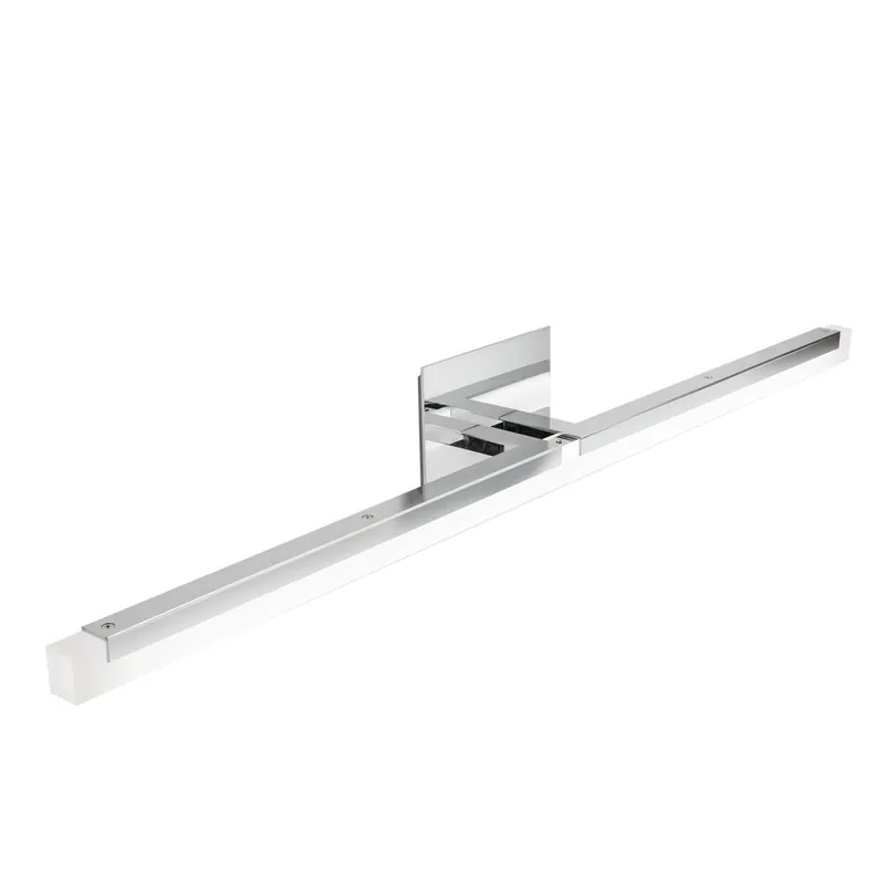Norwell Lighting Double L 36" Linear Chrome Vanity Wall LED Sconce With Frosted Acrylic Diffuser Direct From Factory