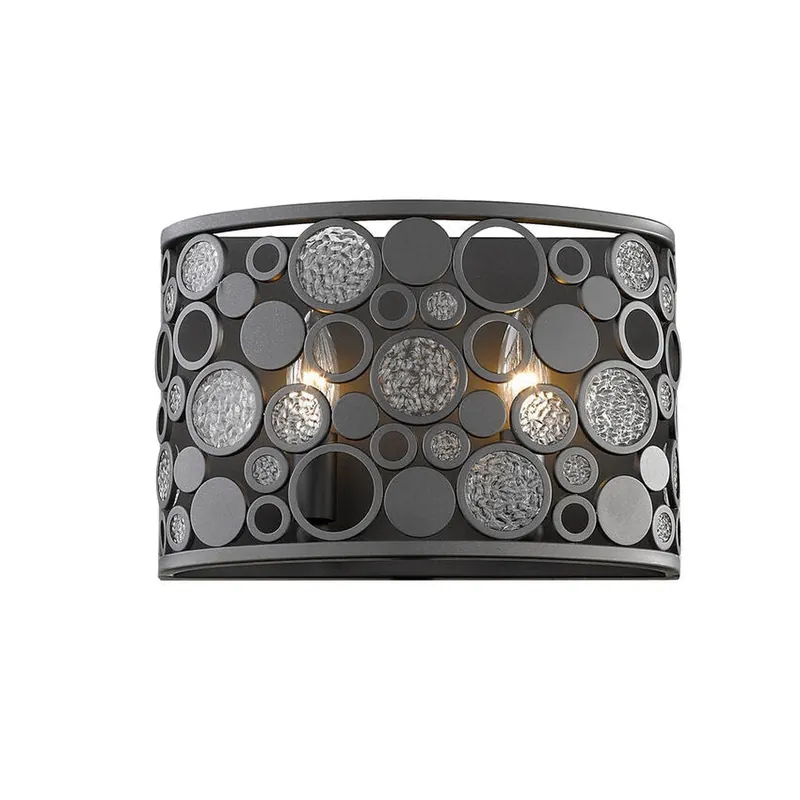 Seasonal Sale Z-Lite Ariell 8" 2-Light Wall Sconce With Bronze Frame Finish
