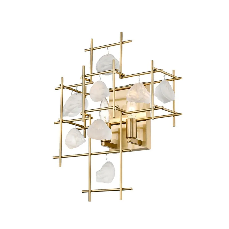 Discount Z-Lite Garroway 14" 2-Light Aged Brass Wall Sconce