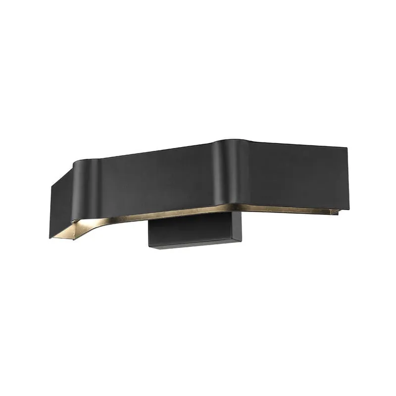 Limited Time Z-Lite Arcano 17" 1-Light LED Matte Black Wall Sconce With Steel and Aluminum Frame