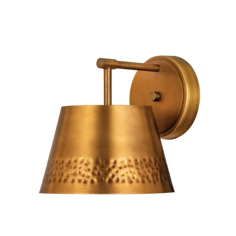 Z-Lite Maddox 8" 1-Light Rubbed Brass Wall Sconce Warranty Included
