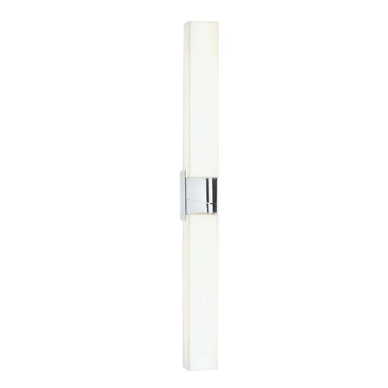 Norwell Lighting Artemis 36" 2-Light Chrome LED Vanity Sconce With Matte Opal Acrylic Diffusers Top Rated