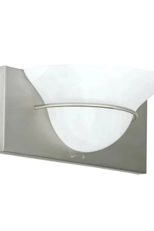 Craftmade Moonglow 12" 1-Light Brushed Satin Nickel Wall Sconce With Half Bowl Alabaster Glass Shade Don’t Miss Out