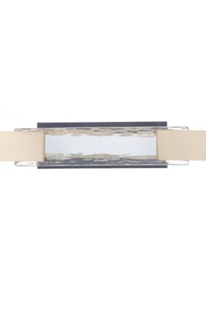 Grab Now Craftmade Harmony 24" 1-Light Satin Brass LED Vanity Light With Clear Artisan Glass Shade