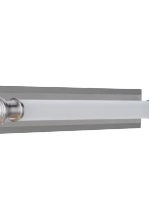 Craftmade Langston 22" 1-Light Brushed Polished Nickel LED Vanity Light With White Frosted Glass Shade Original