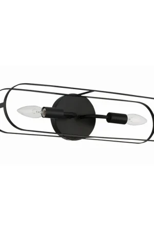 Craftmade Mindful 20" 2-Light Flat Black Vanity Light With Arched Metal Frames Place Order