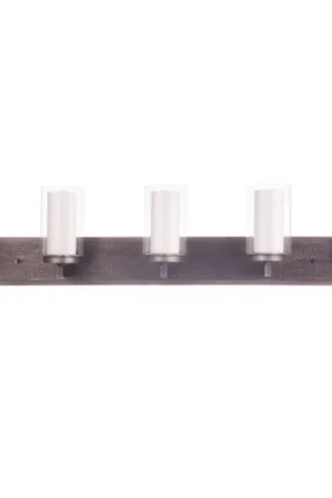 Craftmade Texture 42" 5-Light Natural Iron Vanity Light With White Frosted Inner and Clear Outer Glass Shades Trusted Brand
