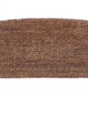 Brown Natural and Rustic Woven Banana Leaf Curved Queen Size Headboard Fan Favorite