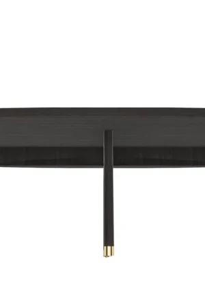 52” Mod Scandi Black Wood Coffee Table By Homeroots Crafted
