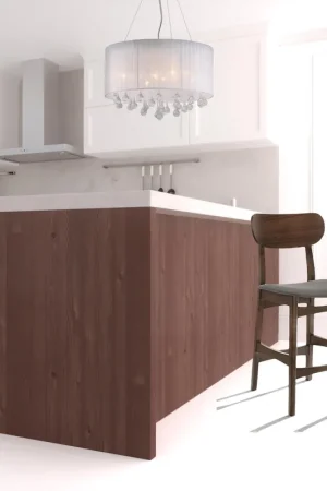 Exclusive Offer Set Of Two 38" Grey Brown Bar Height Low Back Bar Chairs With Footrest