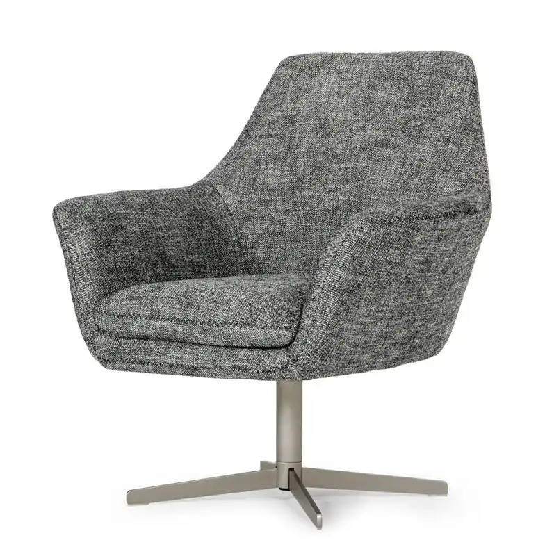 Industrial Dark Grey Chair With Metal Swivel By Homeroots Shop Now