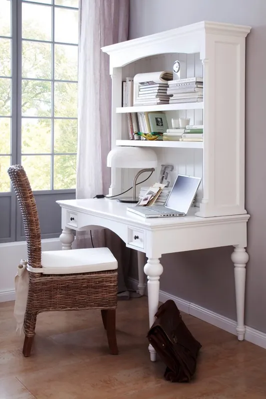 Secretary Desk with Hutch By Novasolo - T771 Brand New